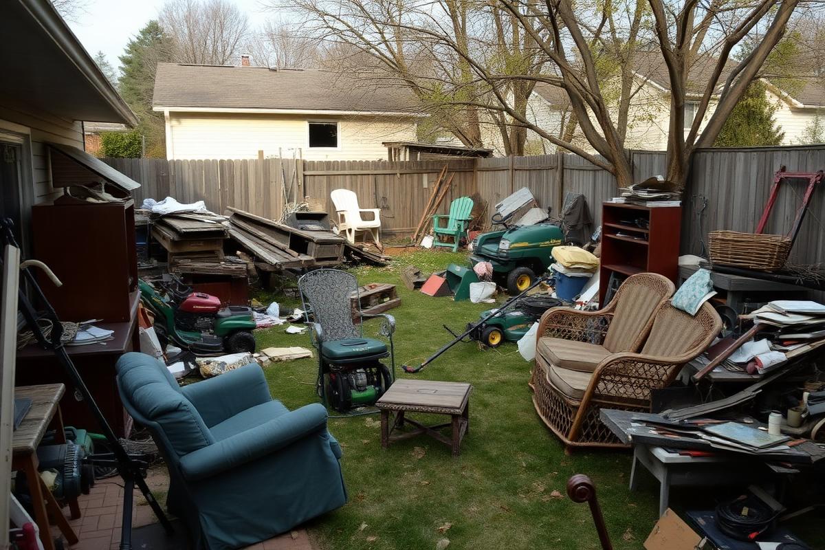 Backyard Cleanout — Marietta before
