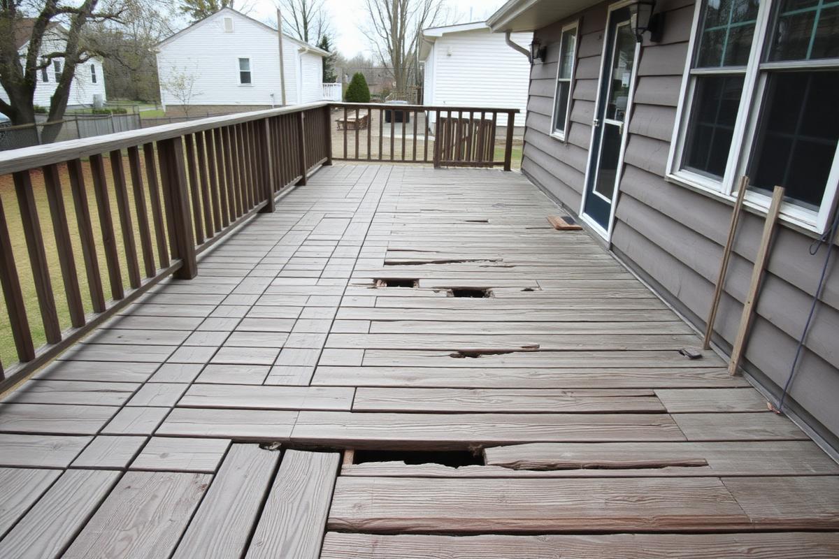 Deck Removal — Decatur before